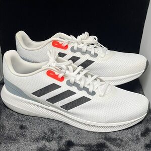 Adidas Men's White and Gray Sneakers - Sz 13 Like New!